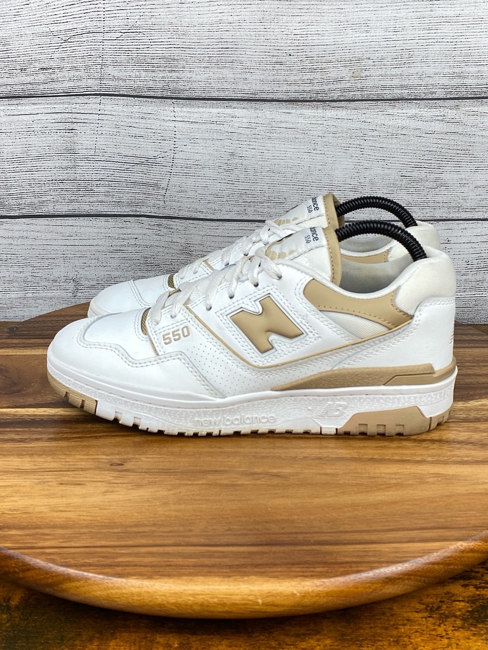 New Balance 550 White Incense Tan Brown Shoes BBW550BT Women’s Size 8